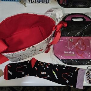 Nurse Themed Accessory Set - Pink and Black